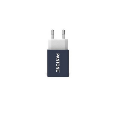 PANTONE Caricabatterie da Rete con Porta USB - 2A - Carica Rapida - Blu